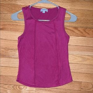 Evereve Magenta Tank Top crop - size XS